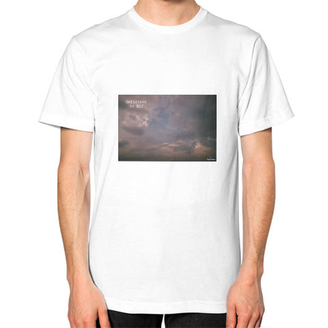 Unisex T-Shirt (on man) White Tragic Vegan