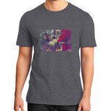 District T-Shirt (on man) Heather charcoal Tragic Vegan