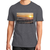 District T-Shirt (on man) Heather charcoal Tragic Vegan