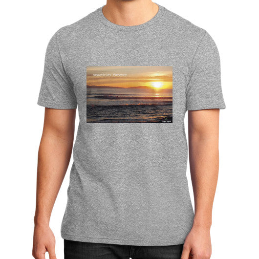 District T-Shirt (on man) Heather grey Tragic Vegan