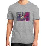 District T-Shirt (on man) Heather grey Tragic Vegan