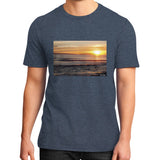 District T-Shirt (on man) Heather navy Tragic Vegan