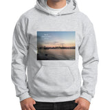 Gildan Hoodie (on man) Ash grey Tragic Vegan