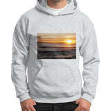 Gildan Hoodie (on man) Ash grey Tragic Vegan