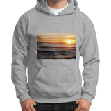 Gildan Hoodie (on man) Sport grey Tragic Vegan