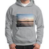 Gildan Hoodie (on man) Sport grey Tragic Vegan