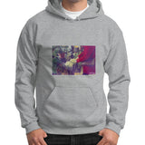 Gildan Hoodie (on man) Sport grey Tragic Vegan