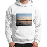 Gildan Hoodie (on man) White Tragic Vegan