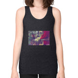 Unisex Fine Jersey Tank (on woman) Tri-Blend Black Tragic Vegan