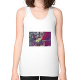 Unisex Fine Jersey Tank (on woman) White Tragic Vegan