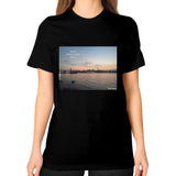 Unisex T-Shirt (on woman) Black Tragic Vegan