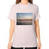 Unisex T-Shirt (on woman) Light pink Tragic Vegan