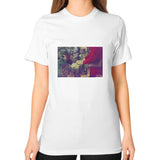 Unisex T-Shirt (on woman) White Tragic Vegan